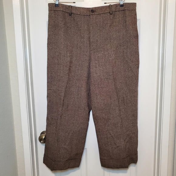 Lauren Ralph Lauren Brown Cropped Pants - Picture 2 of 13